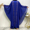 Chiffon Hot Drill Bat Sleeve Arab  Robe
