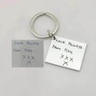 Children's Realistic Hand Drawn Laser Painting Keychain