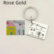 Children's Realistic Hand Drawn Laser Painting Keychain