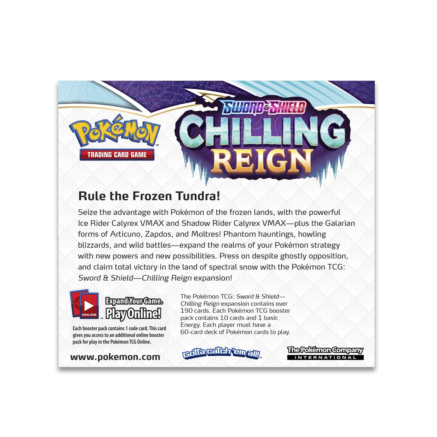 Pokémon TCG - Sword & Shield - Chilling Reign - Booster Box
