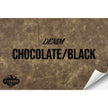 CHOCOLATE DENIM/BLACK WITH ADHESIVE HYDBOND LEATHERETTE SHEET (12