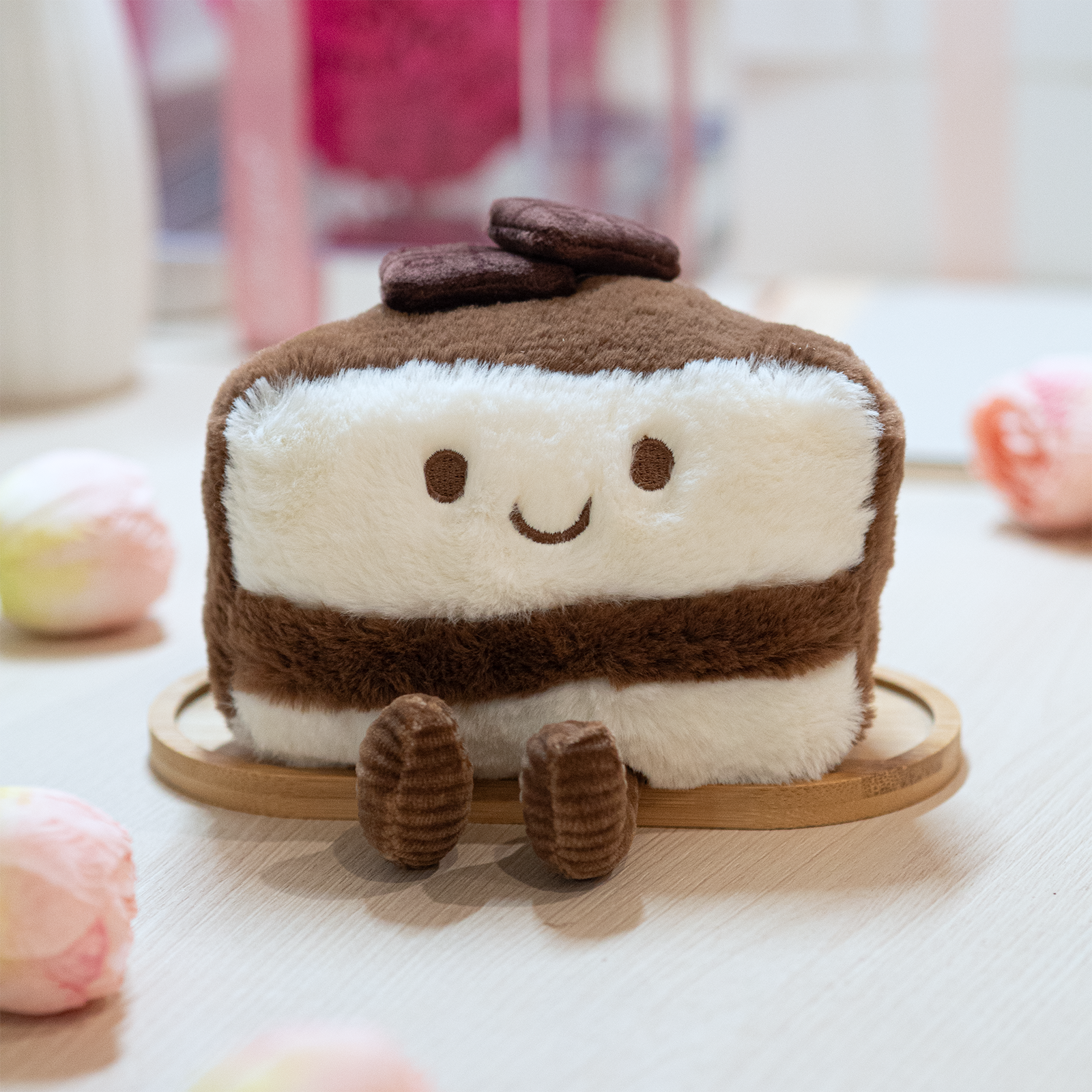 Chocolate Cake Slice Plush - 6 Inch