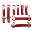 Christmas Decorations Stereo Doll Refrigerator Handle Eight Pieces