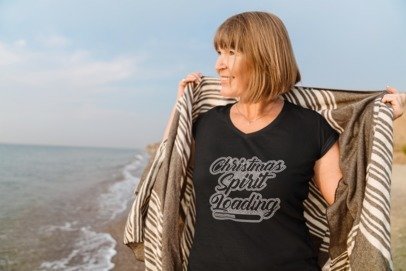 Christmas Spirit Loading Rhinestone Shirt – Festive Sparkle Bling Tee | Blingdazzel