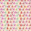 Colorful Christmas Trees, Gifts and Stars Adhesive Vinyl Pattern