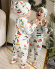 Pantalon de jogging en bambou (imprimé voitures de Noël joyeuses)