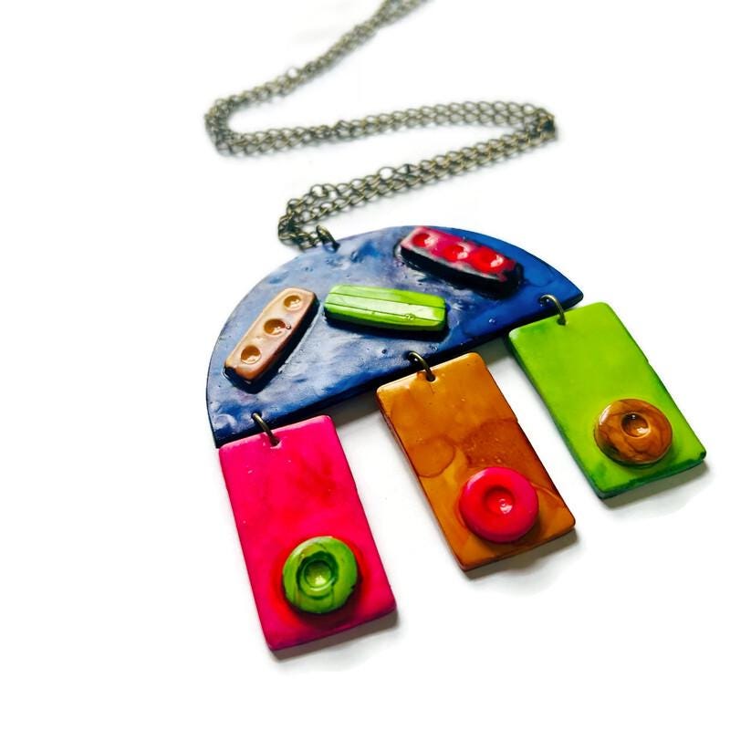 Handmade Large Quirky Pendant