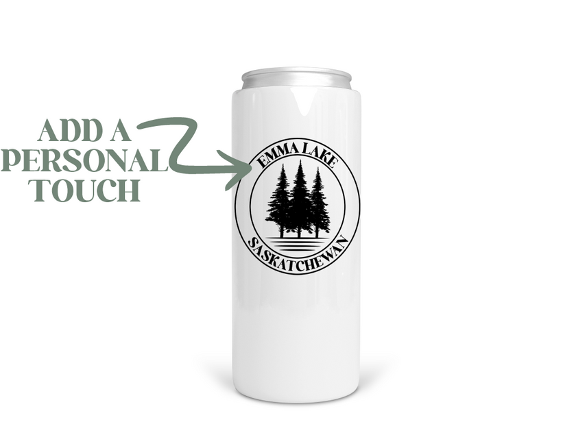 Personalized Lake Stainless Steel Koozie  | Can Cooler | Summer Koozie