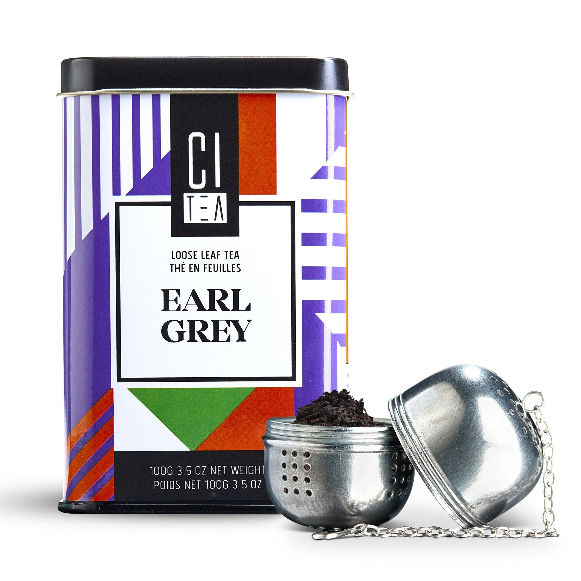 Thé en feuilles Earl Grey avec boule à thé - 100g