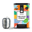 Thé noir en feuilles Orange Pekoe bio avec boule à thé - 80g