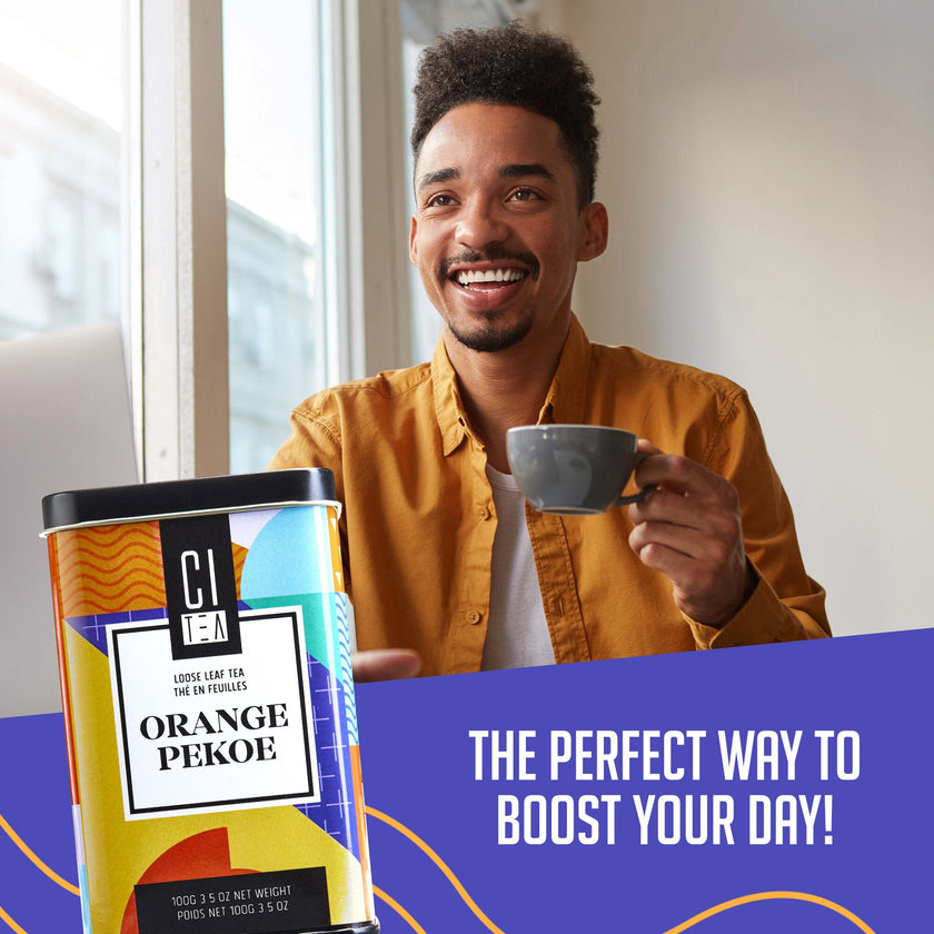 Thé en feuilles Orange Pekoe avec boule à thé