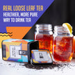 Thé noir en feuilles, Earl Grey et Orange Pekoe