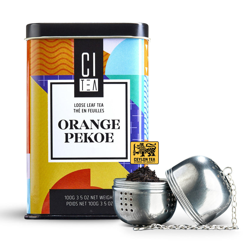 Thé en feuilles Orange Pekoe avec boule à thé