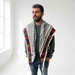 Mudun Tatreez Shawl (Keffiyeh) | Handmade Tassels