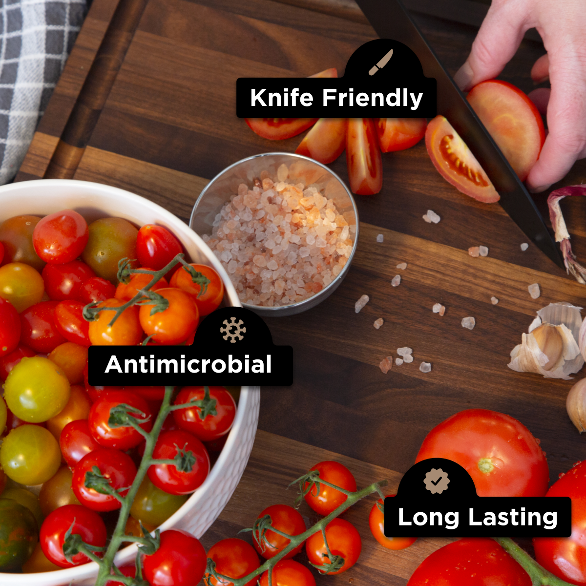 Classic Medium Wood Reversible Cutting Board