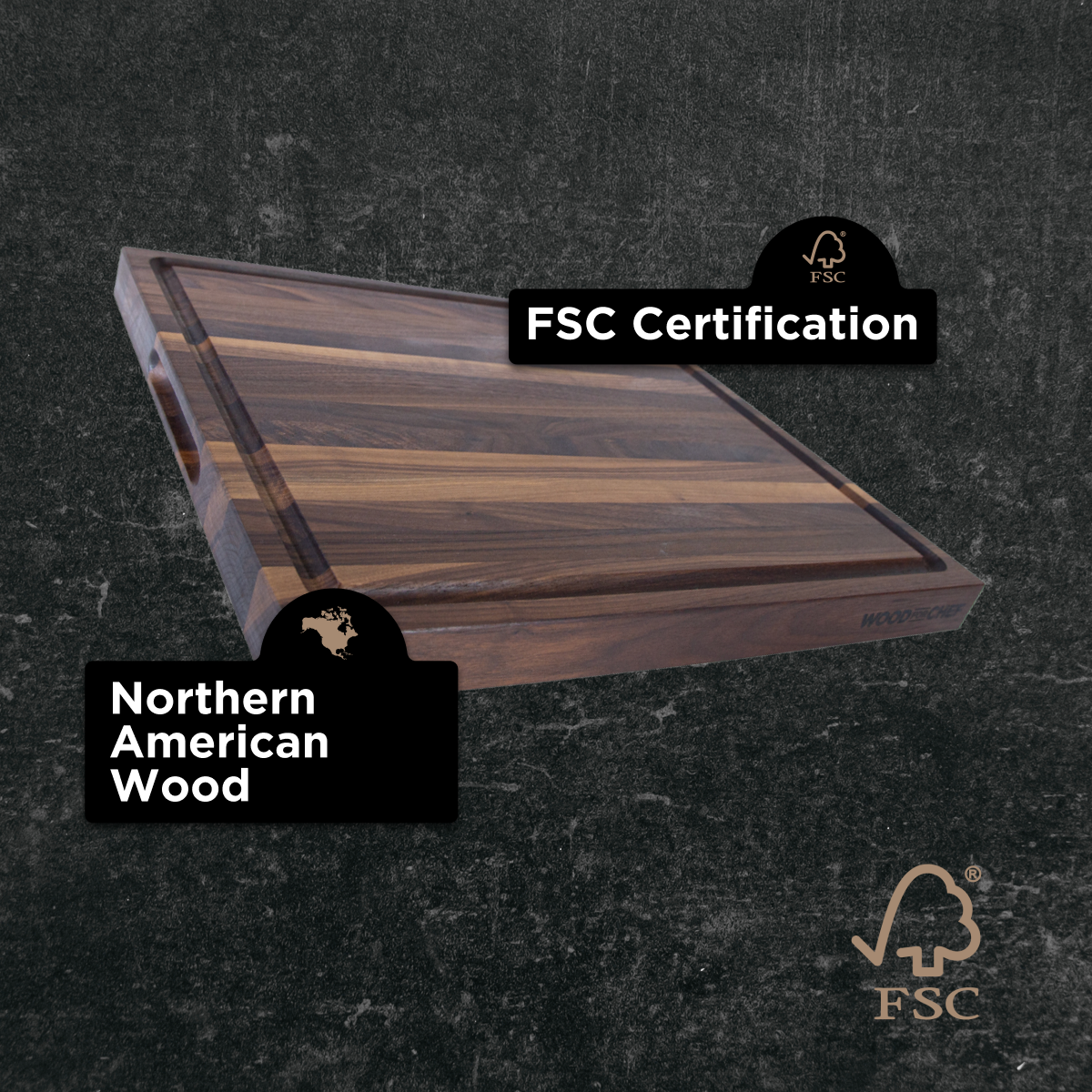 Classic Medium Wood Reversible Cutting Board
