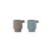 Tiny Inka Cup - Pack of 2 - Dusty blue / Clay