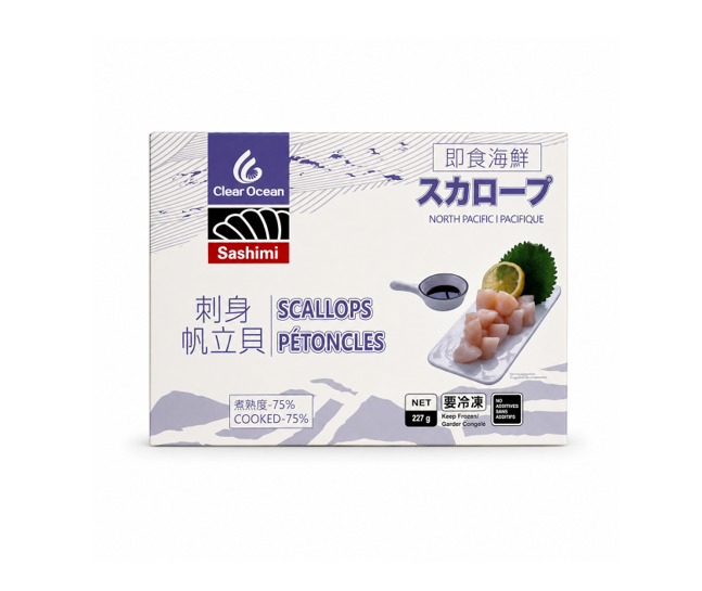 FZN: Clear Ocean Sashimi Grade Scallop (227G)