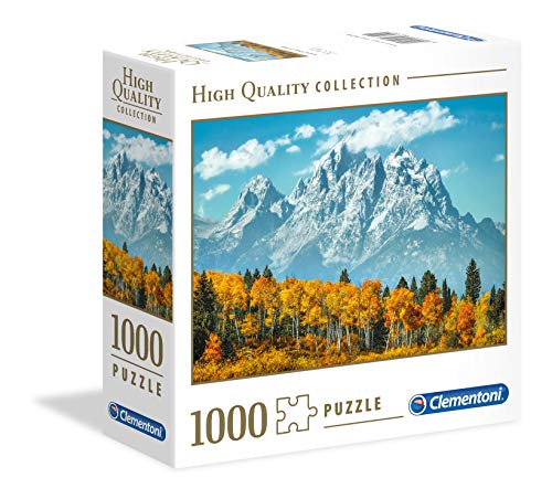 Clementoni - 1000 pièces HQC - Grand Teton en automne - Boîte carrée ML