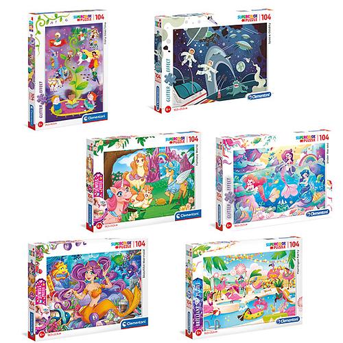 Clementoni - 104Pc - Children'S Asst - Glitter/Jewels/Brilliant Ml