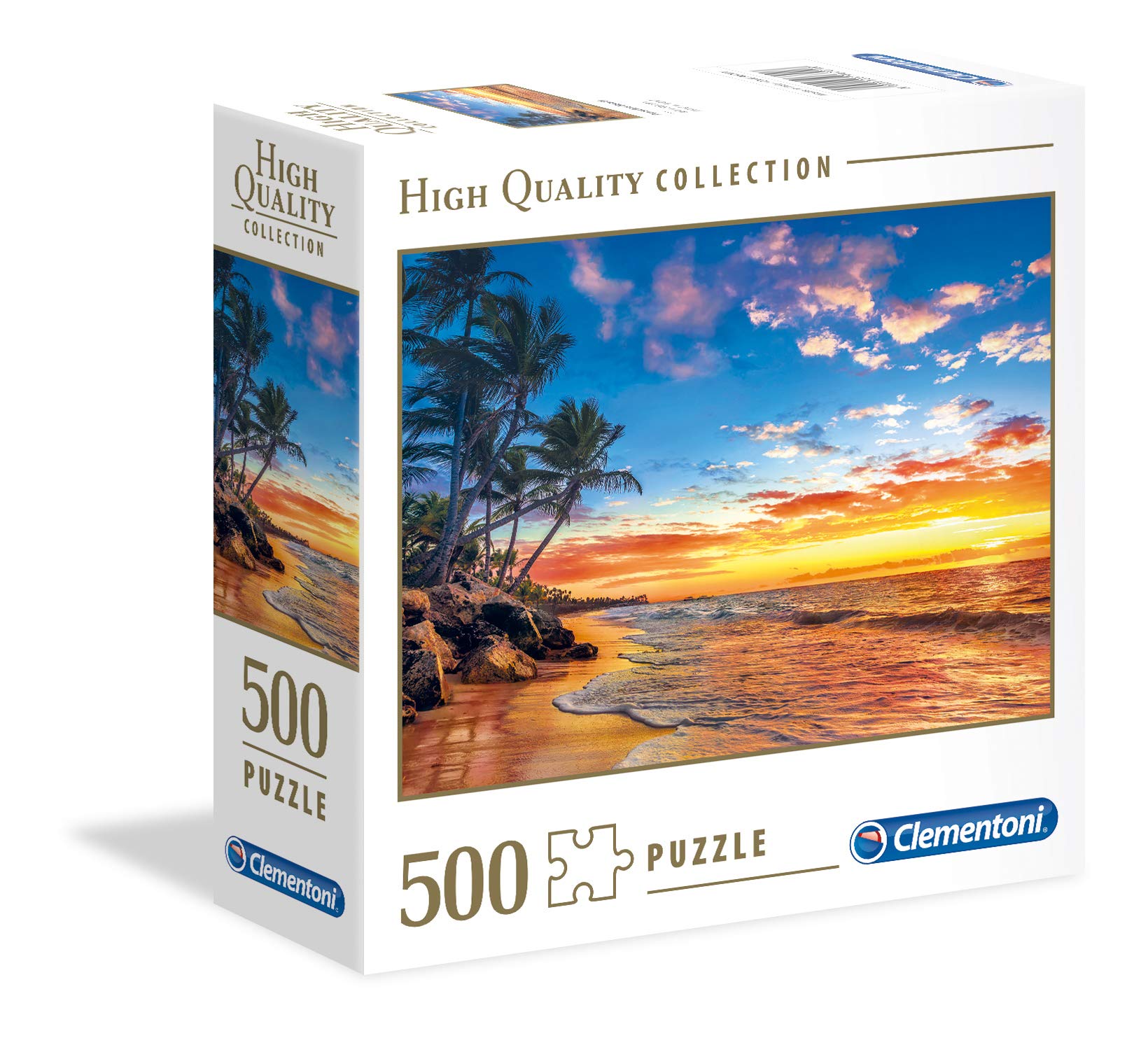Clementoni - 500Pc Hqc - Paradise Beach - Square Box Ml