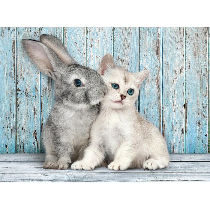 Clementoni - Cat & Bunny (500-Piece Puzzle)