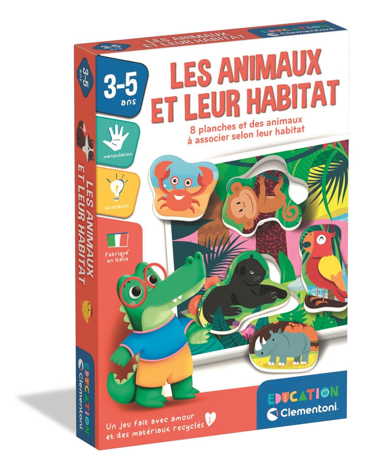 Clementoni - EDUCATION: LES ANIMAUX ET LEUR HABITAT