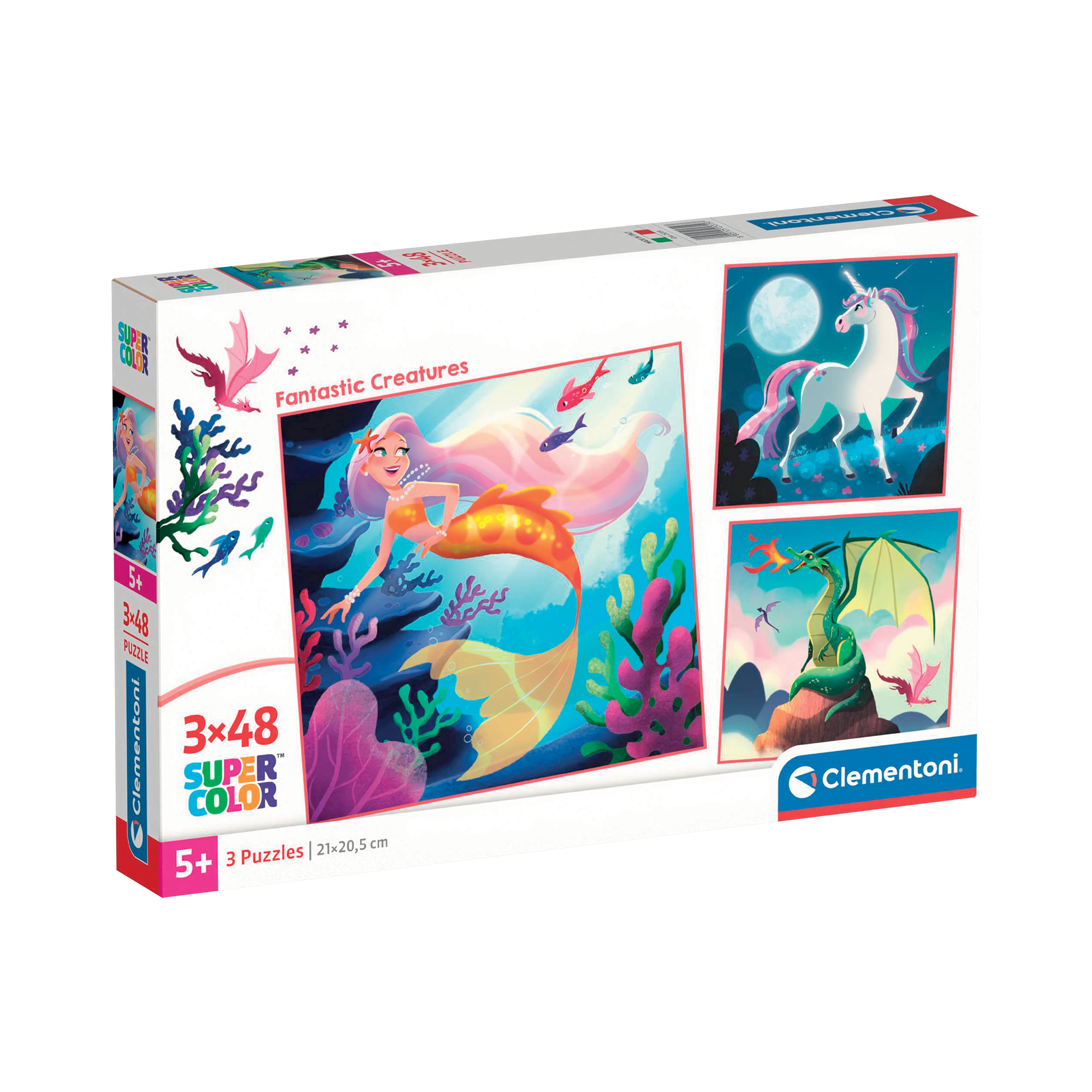 Clementoni - Fantastic Creatures (3x48 Pieces)