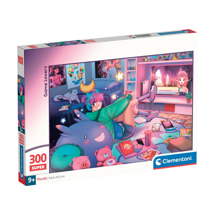 Clementoni - Amateurs de jeux (Puzzle 300 pièces)
