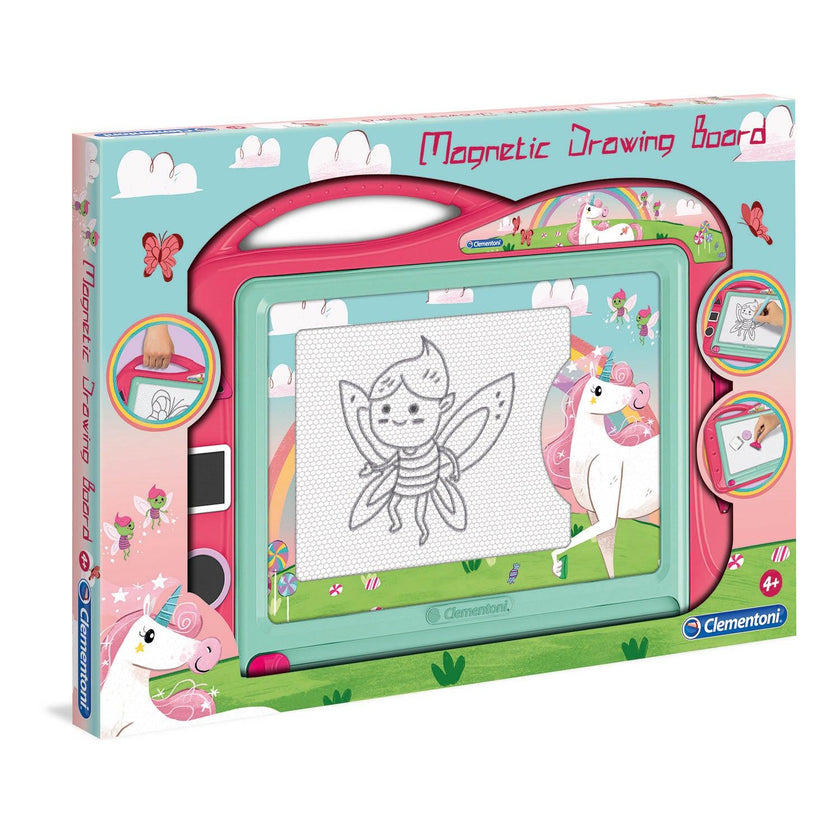 Clementoni - Magnetic Drawing Board - Unicorns