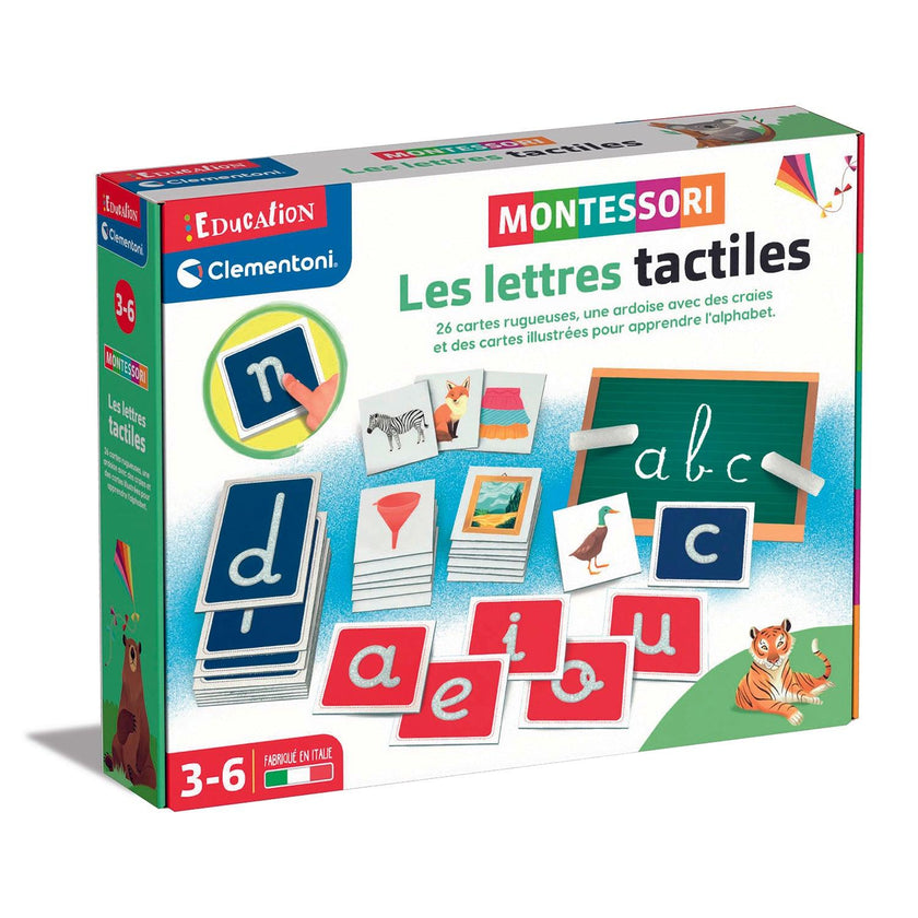 Clementoni - Montessori - Les Lettres Tactiles (FR)