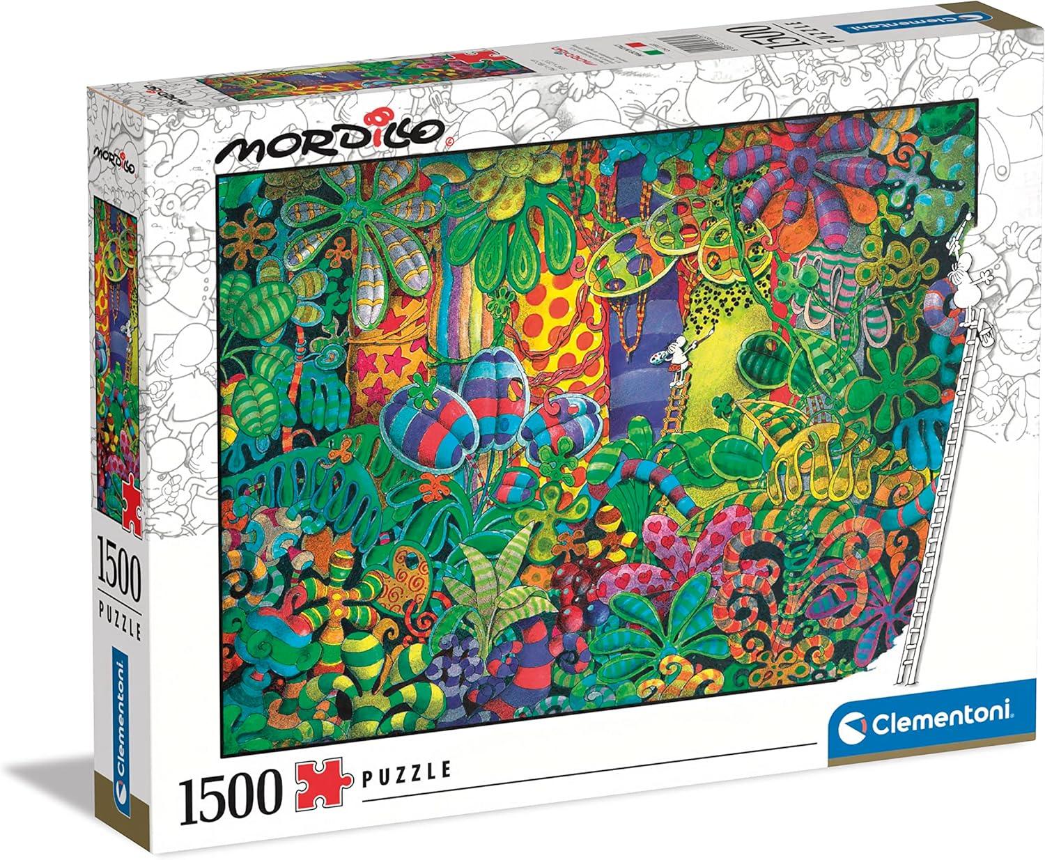 Clementoni - Mordillo - MultiColored Plants (1500-Piece Puzzle)