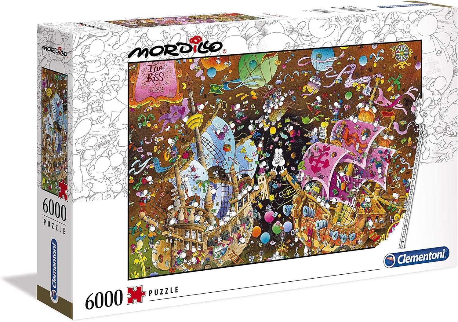 Clementoni - Mordillo - The Kiss (6000-Piece Puzzle)