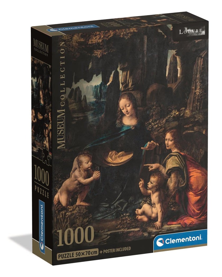 Clementoni - PZ1000: MUSEUM: THE VIRGIN OF THE ROCKS - DA VINCI
