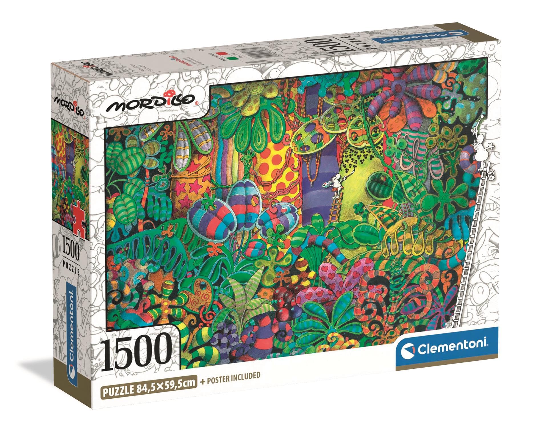 Clementoni - PZ1500: MORDILLO: MULTICOLOURED PLANTS