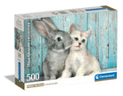 Clementoni - PZ500: CAT & BUNNY