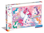 Clementoni - Pz24: Jolly Unicorns