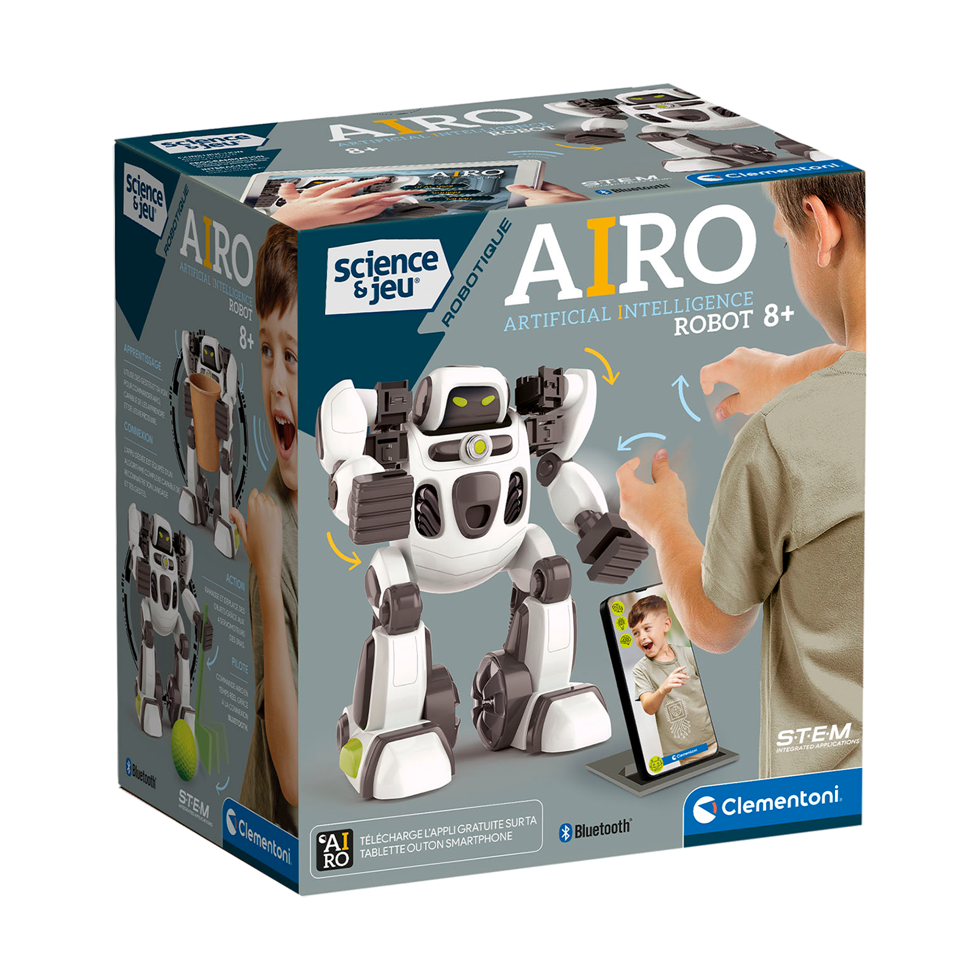 Clementoni - SCIENCE & JEU: AIRO, ARTIFICIAL INTELLIGENCE ROBOT