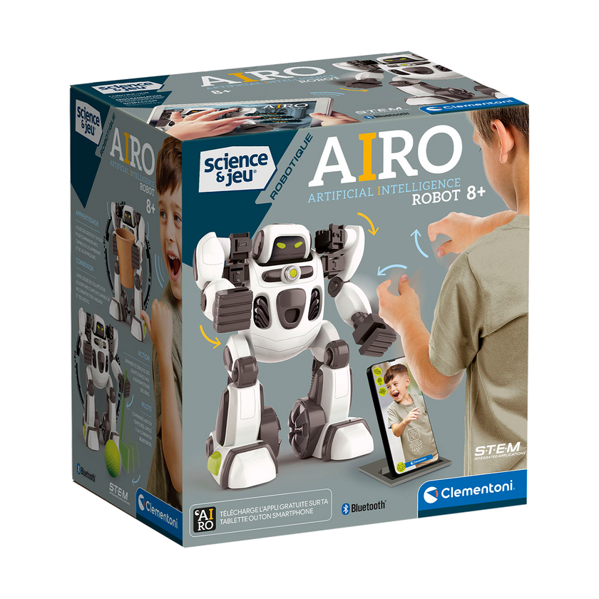 Clementoni - SCIENCE & JEU: AIRO, ARTIFICIAL INTELLIGENCE ROBOT