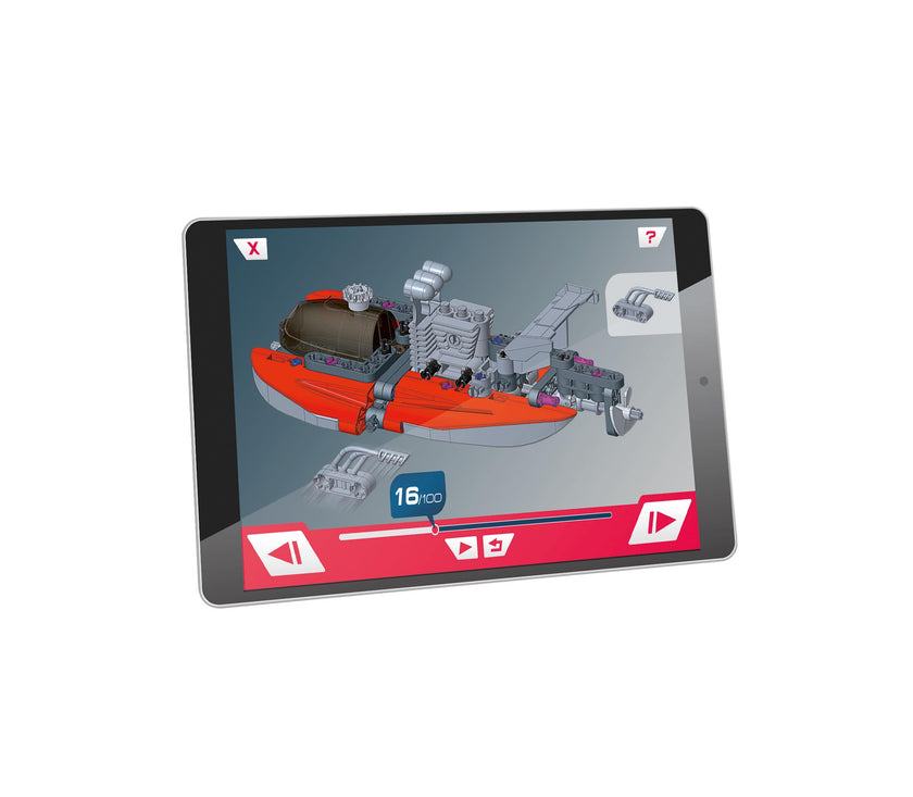 Clementoni - SCIENCE & JEU: ATELIER MÉCANIQUE - BATEAU À MOTEUR