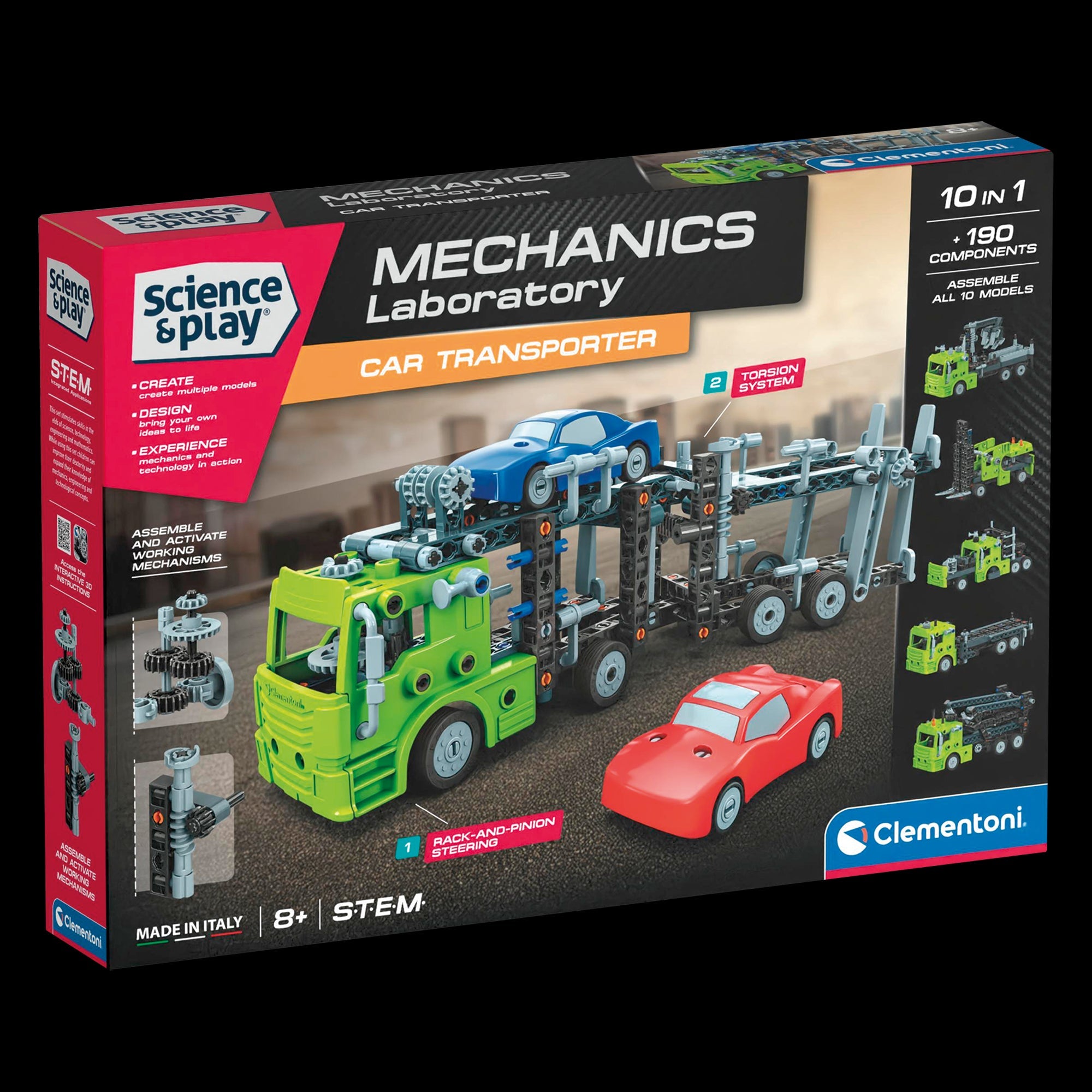 Clementoni - SCIENCE & PLAY: MECHANICS - CAR TRANSPORTER