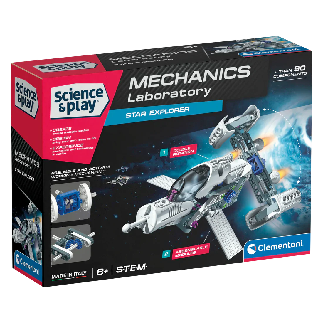 Clementoni - SCIENCE & PLAY: MECHANICS - STAR EXPLORER