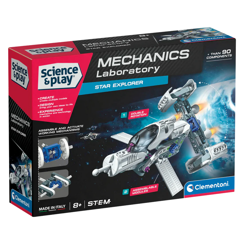 Clementoni - SCIENCE & PLAY: MECHANICS - STAR EXPLORER
