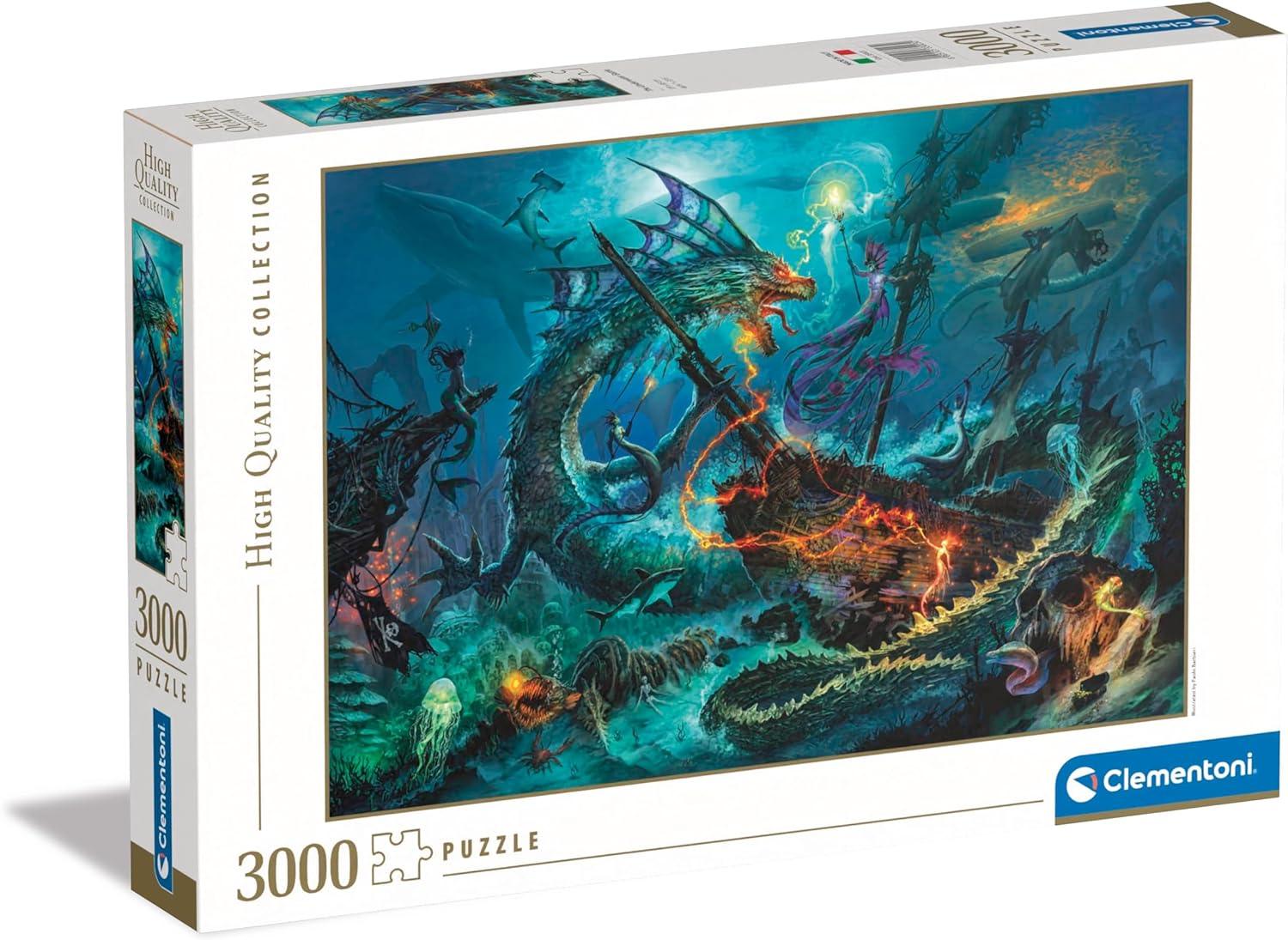 Clementoni - The Underwater Battle (3000-Piece Puzzle)