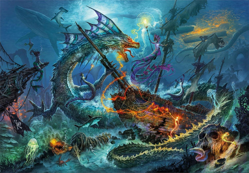 Clementoni - The Underwater Battle (3000-Piece Puzzle)