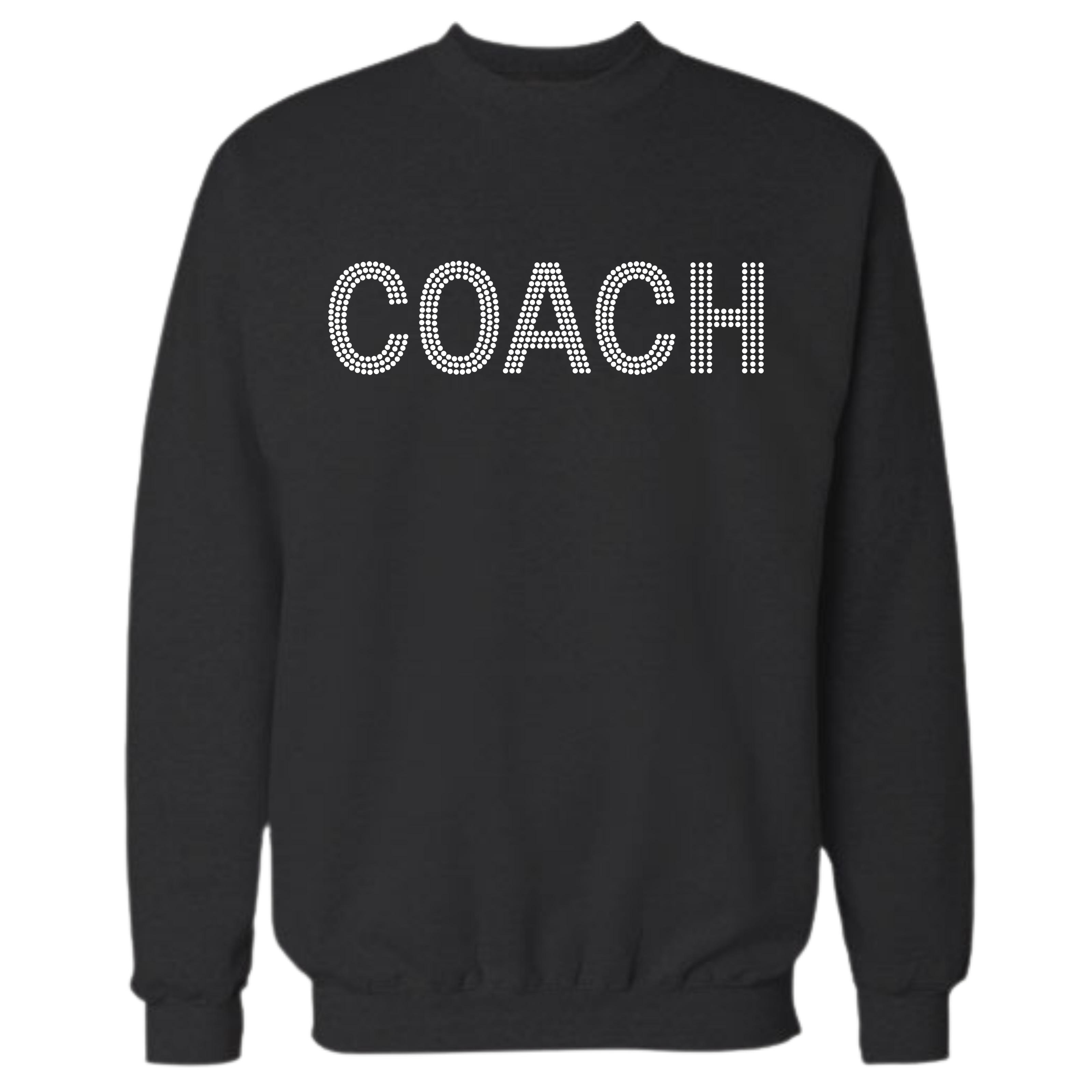 Coach Rhinestone Shirt – Sports Coach Sparkle Bling Tee | Blingdazzel
