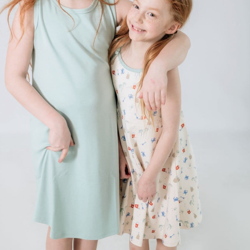 Kids' Bamboo Bow Strap Dress | Digging It