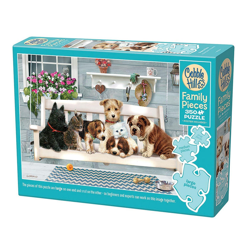 Cobble Hill - 3Porch Pals (350-Piece Puzzle)