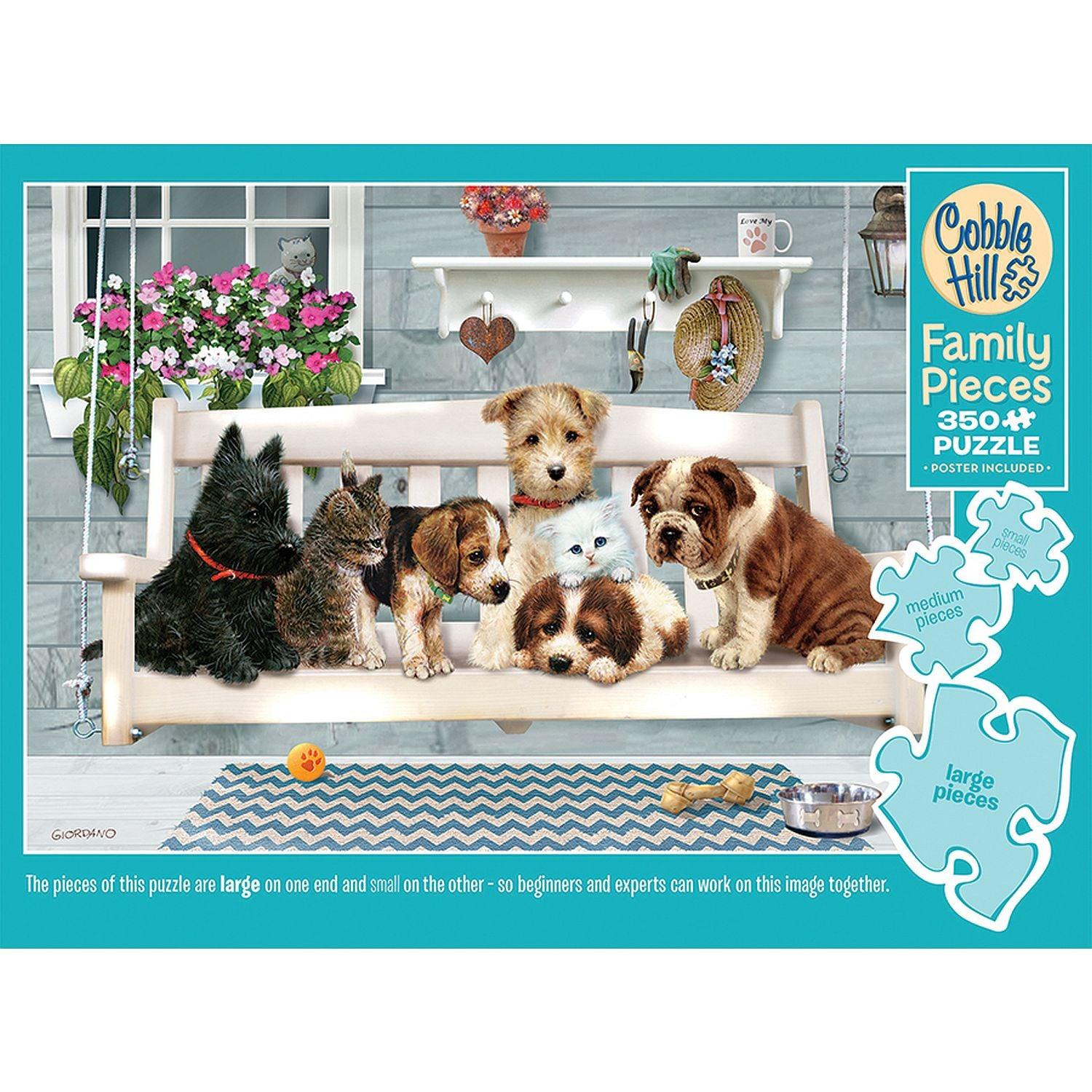 Cobble Hill - 3Porch Pals (350-Piece Puzzle)
