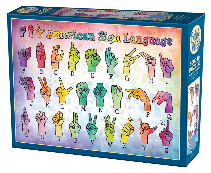 Cobble Hill - American Sign Language (500-Piece Puzzle)